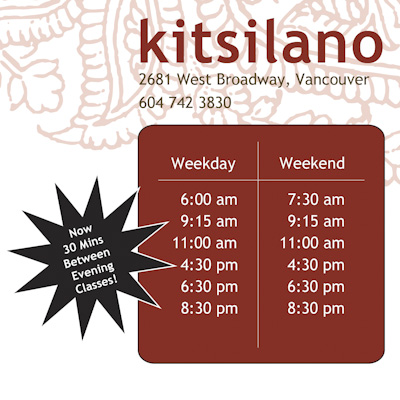 Kitsilano Hot Yoga Studio Yoga Classes